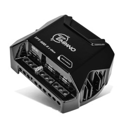 Timpano TPT500.4 Compact 4 Channel Car Audio Amplifier, 4 x 125 Watts at 2 Ohm, Mini Stereo 12 Volts Full Range Class D Amp