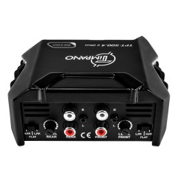 Timpano TPT500.4 Compact 4 Channel Car Audio Amplifier, 4 x 125 Watts at 2 Ohm, Mini Stereo 12 Volts Full Range Class D Amp