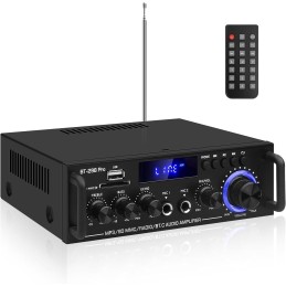 HiFi Verstärker S-288 600W Mini Bluetooth Stereo Audio Verstärker Receiver 12V/ 220V 4 Kanäle Digital Endverstärker