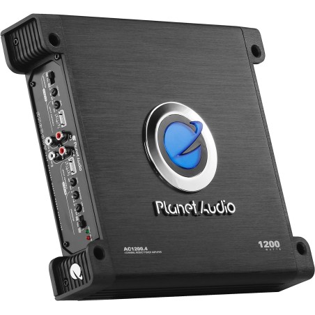 Planet Audio AC1200.4 4 Channel Car Amplifier - 1200 Watts, Full Range, Class A/B, 2-4 Ohm Stable, Mosfet Power Supply,