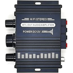 12V 400W Aluminium HiFi Audio Verstärker Auto Stereo Mini Power Amplifier, Stereo-Audioverstärker für Heimautos, Motorräder