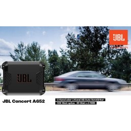 JBL Concert A652 2-Kanal Auto Verstärker der Klasse AB - KFZ Endstufe Auto mit 2 x 65 Watt RMS - 2 oder 1-Kanal: 500Watt Spitze