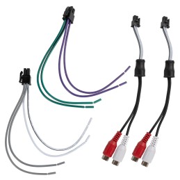 NVX VAD11005 5-Channel Class D Amplifier 2200W Max, 1100W RMS High Power, 2/4-ohm Stable, High/Low Pass X-Over, Bass Boost,