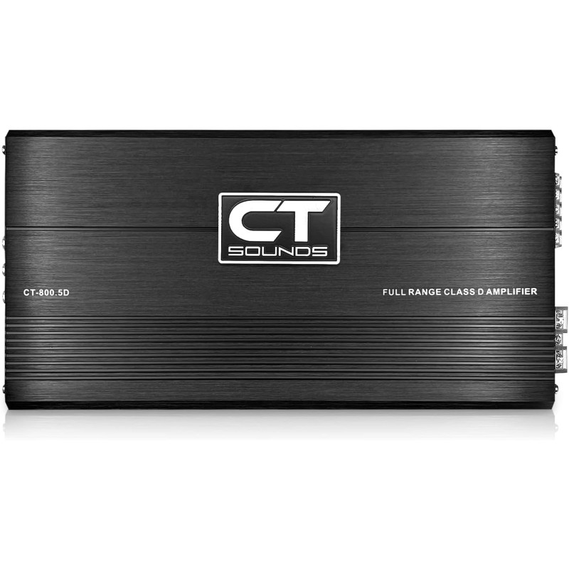 CT Sounds CT-800.5D 1000 Watt Full-Range Class D 5-Channel Car Amplifier