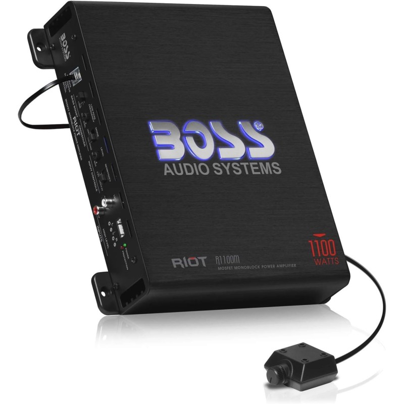 BOSS AUDIO R1100M Riot Serie Monoblock 1100 Watt Klasse A/B Verstärker