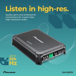 Pioneer GM-DX975 - Powerhouse Amplifier with 2,000 Watts, Class-D Technology, 5-Channel, Variable Low-Pass Filter, Compact