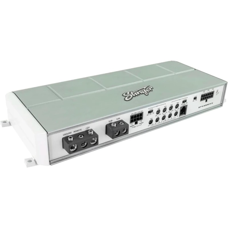 STINGER Marine Micro Amplifier - 5-Channel 1000 Watt, Class D Power-Sports Amplifier, Weather-Resisent, Full-Rang Five Channel