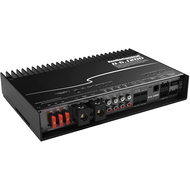 AudioControl D-6.1200 High-Power 6-Channel DSP Matrix Amplifer with Accubass