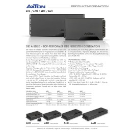 AXTON A601: Leistungsstarker 6-Kanal Verstärker fürs Auto, 6 x 100 Watt, Class-D Digital Endstufe mit High-Level Eingängen,