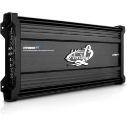 Lanzar 6-Channel Car Audio Amplifier - Wireless Bluetooth Audio Interface, 2 Ohm Stereo Stable with High Pass and Low Pass