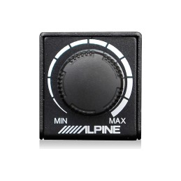 Alpine R-A90S R Series 900 Watt 6-Channel car Amplifier & RUX-KNOB.2 Remote Bass Knob Bundle