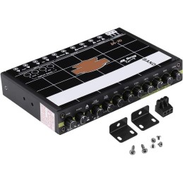 Nikou Graphic Equalizer, Audio Equalizer 12V Car Audio Modified Graphic Equalizer EQ 7 Band Car Audio Stereo Tuner with 3.5mm