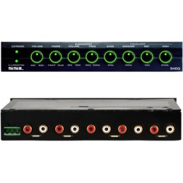 1 Equalizer SOUNDSTORM SSL S4EQ Vorverstärker-Equalizer 4-Band-Frequenzweiche ultraschlank zweifarbige Beleuchtung rot oder