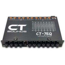 CT Sounds CT-7EQ 7 Band 1/2 Din Parametric Car Audio Equalizer