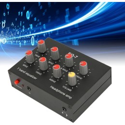 7-Band-Sound-Equalizer, 7-Band-Car-Audio-Equalizer, -Ausgang, Eingang, 12 DB, Hohe Basseinstellung, Zweikanaliger Digitaler