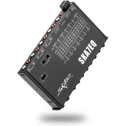 Skar Audio SKA7EQ 7 Band 1/2 DIN Pre-Amp Car Audio Graphic Equalizer with Aux Input and High Voltage RCA Outputs