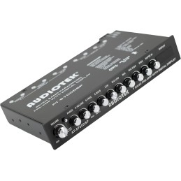 Audiotek 8700DSP 1/2 Din 7 Band Car Audio Equalizer EQ Front, Rear + Sub Output, Up to 7V RMS of Output, Gold-Plated RCA