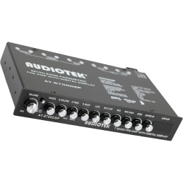 Audiotek 8700DSP 1/2 Din 7 Band Car Audio Equalizer EQ Front, Rear + Sub Output, Up to 7V RMS of Output, Gold-Plated RCA