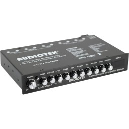 Audiotek 8700DSP 1/2 Din 7 Band Car Audio Equalizer EQ Front, Rear + Sub Output, Up to 7V RMS of Output, Gold-Plated RCA