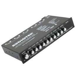 Audiotek 8700DSP 1/2 Din 7 Band Car Audio Equalizer EQ Front, Rear + Sub Output, Up to 7V RMS of Output, Gold-Plated RCA