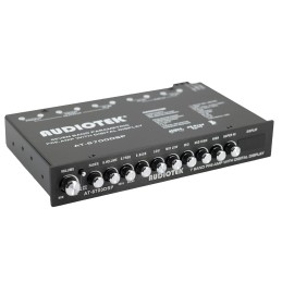 Audiotek 8700DSP 1/2 Din 7 Band Car Audio Equalizer EQ Front, Rear + Sub Output, Up to 7V RMS of Output, Gold-Plated RCA