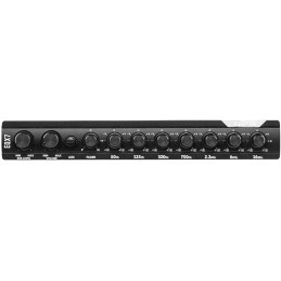 DS18 EQX7 1/2 DIN 7 Band Graphic Equalizer High Volt 7-Band Equalizer with High Level Input and Auto Turn On, Three Stereo RCA