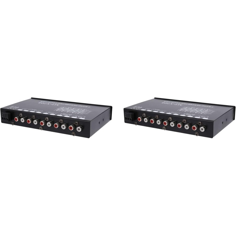7-Band Car Audio Equalizer With Subwoofer Output - 6 Channel Graphic EQ For Car Stereo