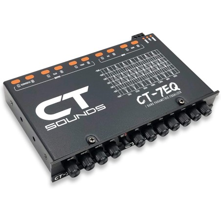 CT Sounds CT-7EQ 7 Band 1/2 Din Parametrischer Auto-Audio-Equalizer