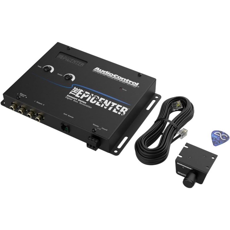 AudioControl Epicenter Digital Bass Control Processor, Car Audio Enhancer with Wired Remote Control (Black)