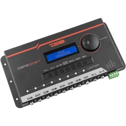 DS18 DSP2.8DBT 2-Channel in and 8-Channel Out Digital Sound Processor with Bluetooth and LCD Screen. Didactic and Intuitive