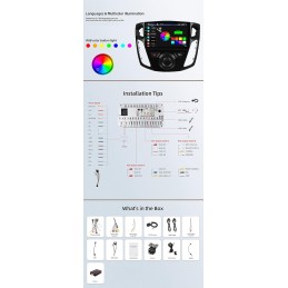 JOYX Android 13 Autoradio Passt für Ford Focus (2012-2017) - [4G+64G] - Eingebaut DSP/Carplay/Android Auto - LED Rückfahrkamera