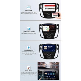 JOYX Android 13 Autoradio Passt für Ford Focus (2012-2017) - [4G+64G] - Eingebaut DSP/Carplay/Android Auto - LED Rückfahrkamera