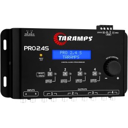 Taramps Pro 2.4S DSP Crossover full Digital Signal Processor and Equalizer with sequencer 15-band Graphic Equalization 12 preset