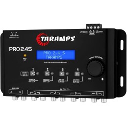 Taramps Pro 2.4S DSP Crossover full Digital Signal Processor and Equalizer with sequencer 15-band Graphic Equalization 12 preset