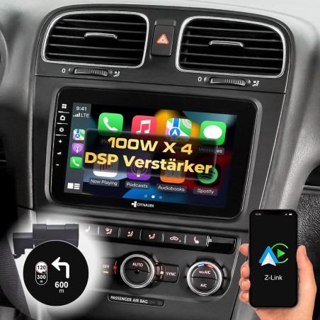 DYNAVIN Android Autoradio Navi Ersatz für VW Passat Golf Polo Tiguan, 8 Zoll Radio mit DAB+ Kompatibel mit Wireless Carplay und