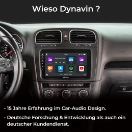 DYNAVIN Android Autoradio Navi Ersatz für VW Passat Golf Polo Tiguan, 8 Zoll Radio mit DAB+ Kompatibel mit Wireless Carplay und