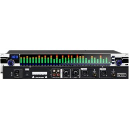 QIANMEI 31-Band Stereo Graphic Equalizer With 10 Preset Effects And Low/Mid/Treble Independent Adjustment, LED Spectrum Display,