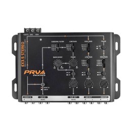 PRV AUDIO Crossover Car Audio EX3.5 STEREO 3 Way or 2 Way Electronic Crossover 9 Volts, 4 in 6 Out RCA Channels Car Sound