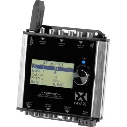 NVX XDSP28 8-Channel X-Series 15 Band Parametric EQ Digital Signal Processor (DSP) with LCD Display, Built-in Bluetooth and