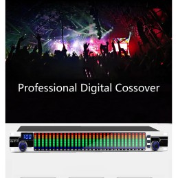 JOSBY 31-Band Audio Spectrum Analyzer, 30W Graphic Equalizer, DJ Digital Mixer Processor, Stereo Equalizer Real Time Frequency