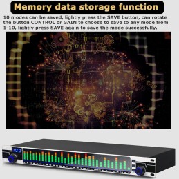 XNYXLPP Professional Audio Processor 31-Band Spectrum Display Audio Digital Equalizador Professional Sound