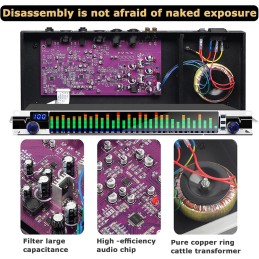 XNYXLPP Professional Audio Processor 31-Band Spectrum Display Audio Digital Equalizador Professional Sound