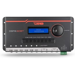 DS18 DSP2.6DBT 2-Channel in and 6-Channel Out Digital Sound Processor with Bluetooth and LCD Screen - Didactic and Intuitive