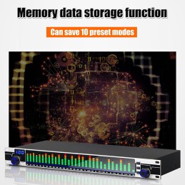 Audio Equalizer, Graphic Equalizer, Dsp Processing Equalizer, Dsp Digital Processor Technology, 10 Presets Can Manually