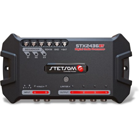 Stetsom STX 2436 Bluetooth DSP PRO - Digital Signal Processor, DSP PRO, Equalizer, Exclusive APP, Band Graphic, High Precision