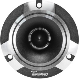 Timpano TPT-ST2 CHROME Slim Super Tweeter, 600 Watts 4 Ohm, 105 dB, 1 in Voice Coil, 3.85 inch Pro Car Sound System Bullet