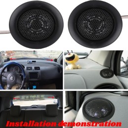 Tyenaza Audio Hochtöner Audio Lautsprecher, Auto Hochtonlautsprecher Allgemeines Paar 12V 120W Auto Mini Super Power Lauter Dome