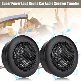 Tyenaza Audio Hochtöner Audio Lautsprecher, Auto Hochtonlautsprecher Allgemeines Paar 12V 120W Auto Mini Super Power Lauter Dome