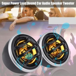 Qiilu 2Pcs 12V 150W Super Hochtöner Auto 2-Zoll Super Power Dome Audio Stereo Lautsprecher Hochtöner 4 Ohm Lautsprecherhorn