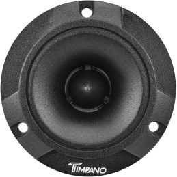 Timpano TPT-ST2 BLACK Slim Super Tweeter, 600 Watts 4 Ohm, 105 dB, 1 in Voice Coil, 3.85 inch Pro Car Sound System Bullet